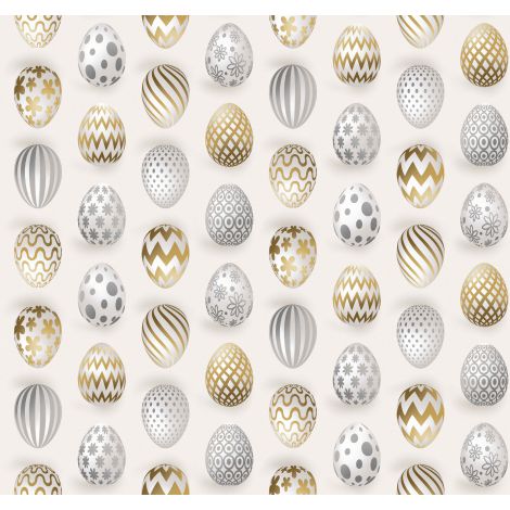 Tkanina Wielkanocna Pisanki Jajeczka Oxford 410002-101 - 5