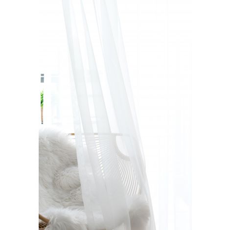 Woal Gładki Biały wys. 150cm - 6